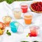 300 Packs 9 oz Clear Plastic Cups with Flat Lids, Disposable Cups with Lids, Reusable Plastic Dessert Cups for Ice Cream, Cake, Snacks, Fruit, Cold Drinks, Milkshake, Pudding, Salad